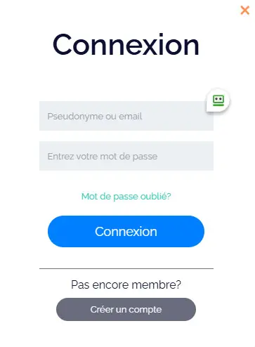 Connessione dei membri del PLACEBETS CASINO