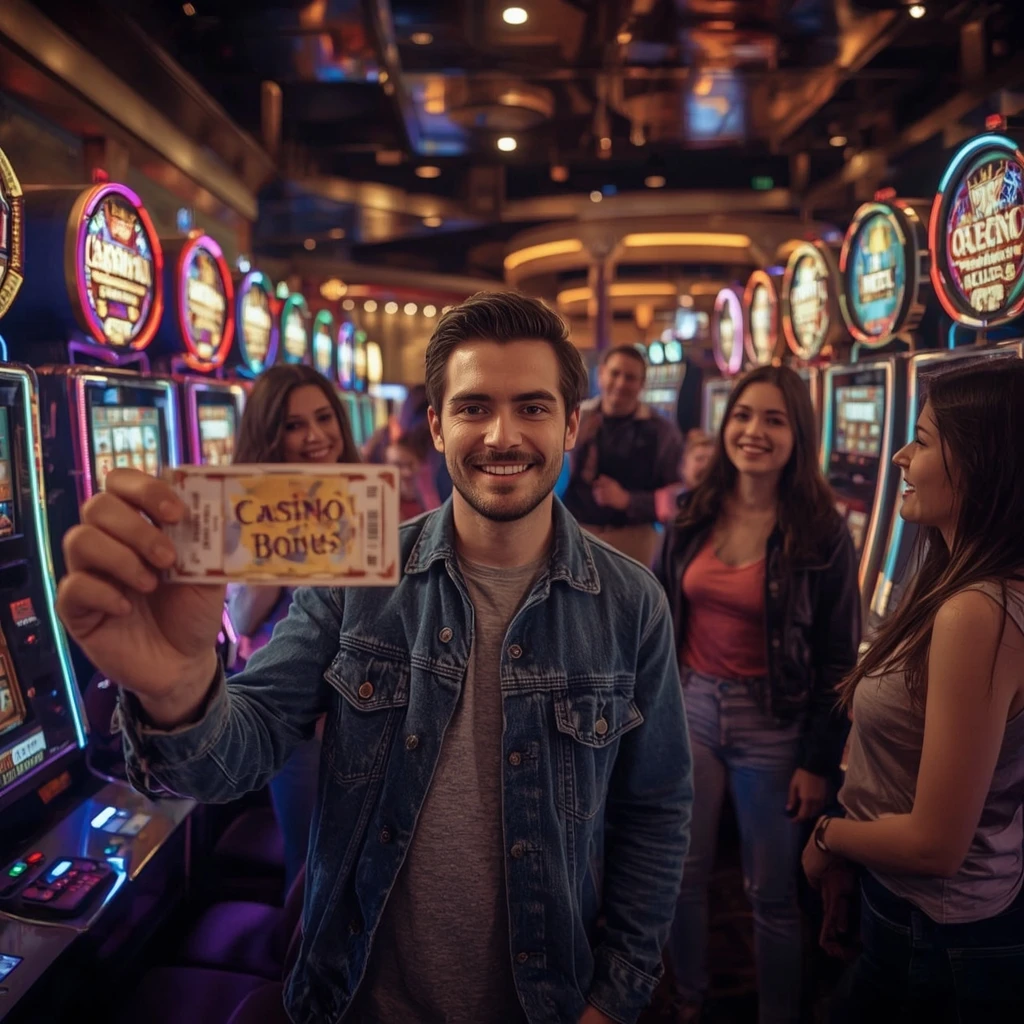 una persona con un bonus del casinò PLACEBETS CASINO