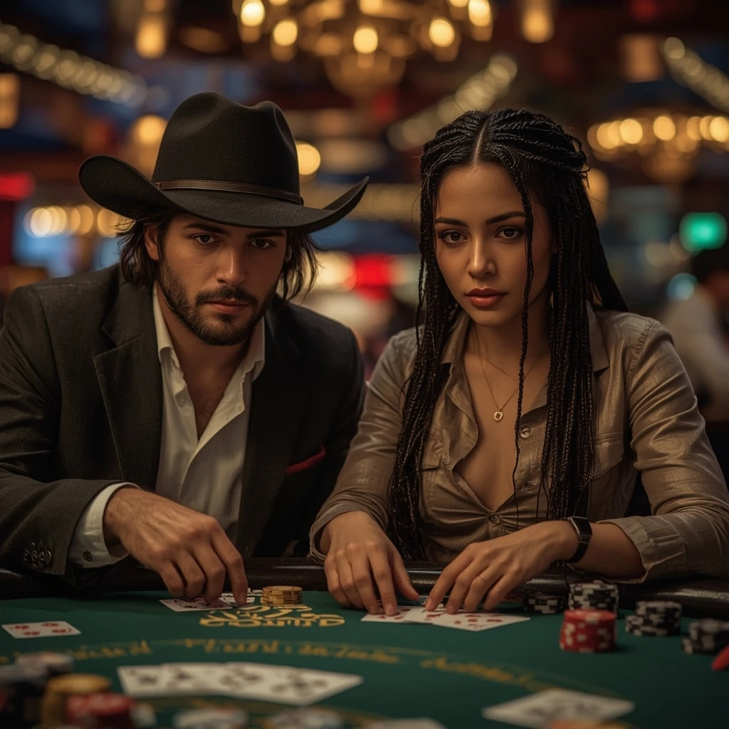 foto di due giocatori di poker PlaceBets Casino